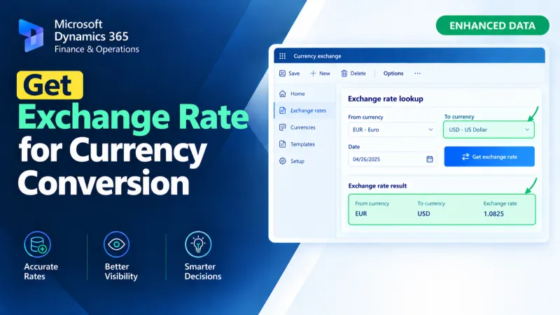 Get Exchange Rate for Currency Conversion